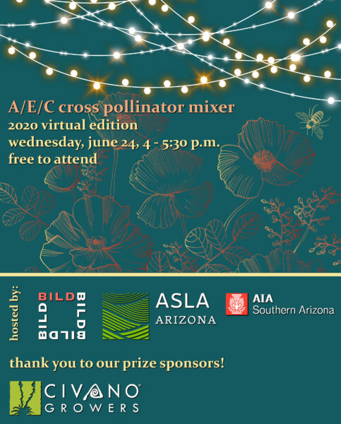 Join AIA, ASLA, BILD, and other AEC industry groups for a virtual mixer to mingle and learn more about what we can do to protect pollinators.