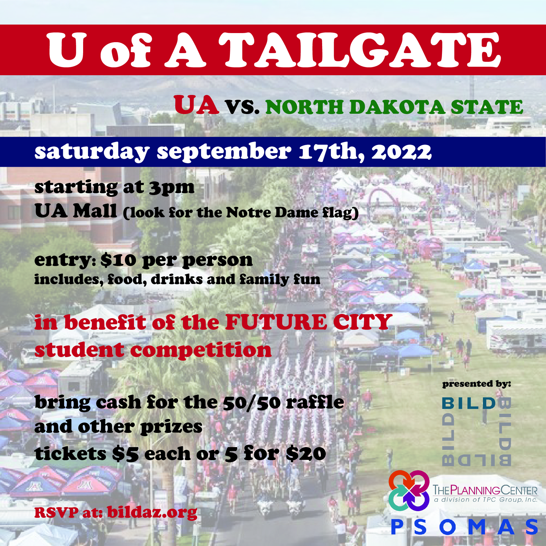 You are currently viewing Register now to attend our annual UA Tailgate event in benefit of Future Cities!